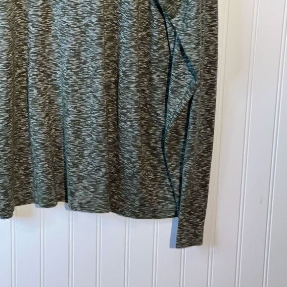 Bruno Made in Italy Sueded Microfiber Sweater Men’s 2XT Green Long SLV Striped - Picture 11 of 11